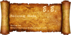 Belcsug Buda névjegykártya